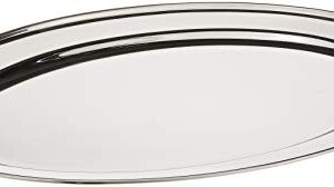 Winco Stainless Steel OPL-18 Oval Platter, 18 11.5-Inch