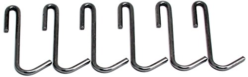 Enclume Essentials Pot Hook, Set of 6, Use with Pot Racks, Hammered Steel