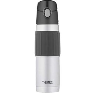 thermos vacuum insulated 18 ounce stainless steel hydration bottle, stainless steel