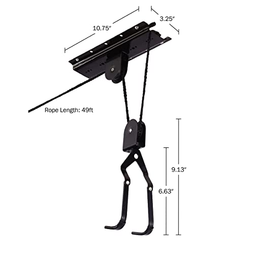 RAD Sportz Bicycle Hoist Quality Garage Storage Bike Lift with 100 lb Capacity Even Works as Ladder Lift Premium Quality