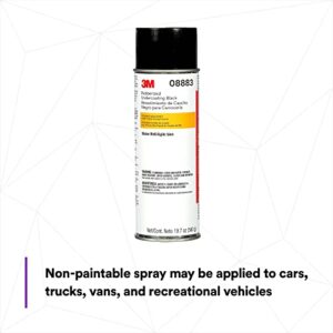 3M Rubberized Undercoating Aerosol Spray, 08883, 19.7 oz, Textured Finish, Anti-Corrosive, Multi-Purpose for Automotive Cars, Trucks, and Recreational Vehicles