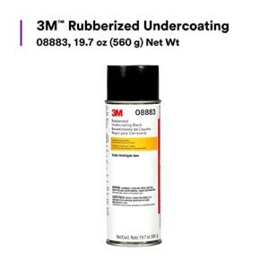 3M Rubberized Undercoating Aerosol Spray, 08883, 19.7 oz, Textured Finish, Anti-Corrosive, Multi-Purpose for Automotive Cars, Trucks, and Recreational Vehicles