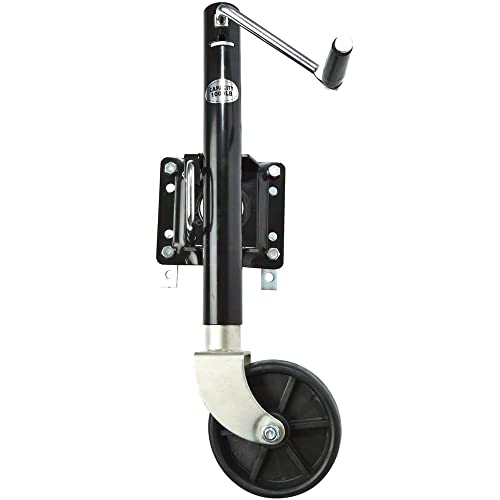 Apex TR10-01 Heavy Duty Adjustable Swing-Up Swivel Wheel Trailer Tongue Jack