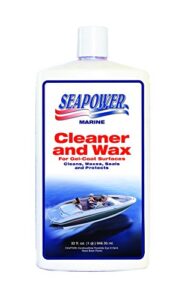 seapower sq-32 marine cleaner and wax with carnauba and silicone – 32 oz.