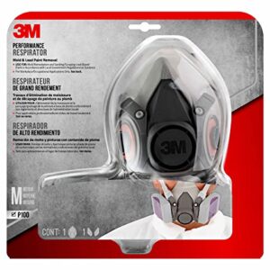 3M Lead Paint Removal Respirator with P-Series Particulate Filter, Reusable Respirator, 1-Pack