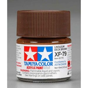 tamiya america, inc acrylic mini xf79, l deck brn, tam81779