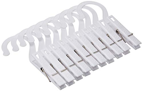 Fox Run Laundry Hooks, 0.25 x 2.25 x 5.25 inches, White