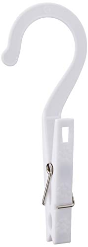 Fox Run Laundry Hooks, 0.25 x 2.25 x 5.25 inches, White