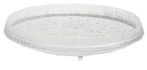 iittala ultima thule certerpiece bowl / platter 14.56″ clear glass