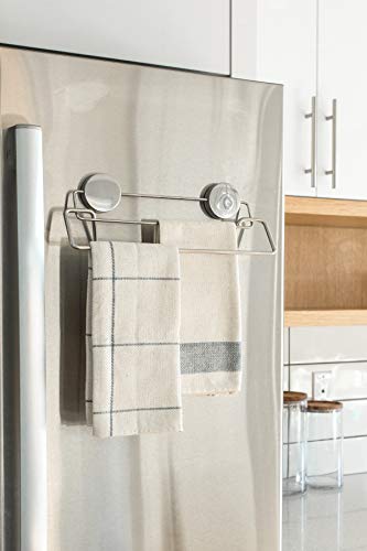 Better Houseware 2409 Magnetic Double Towel Bar, Stainless