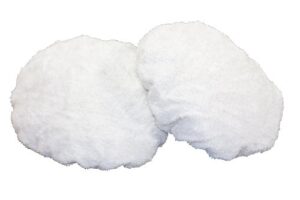 wen 6010a42 terry cloth polishing bonnets, 6-inch, 2-pack, white