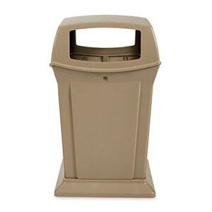 Rubbermaid Commercial Ranger Trash Can, 45 Gallon, Beige, FG917388BEIG