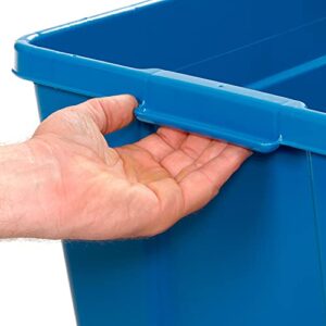 Global Industrial 18 Gallon Recycling Bin, Blue, Plastic