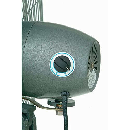 Global Industrial Oscillating Pedestal Fan, 24" Diameter, 1/4HP, 7525CFM