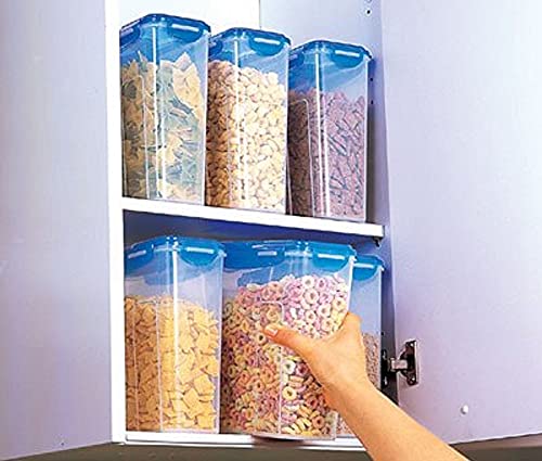 LocknLock Easy Essentials Food lids (flip-top) / Pantry Storage/Airtight containers, BPA Free, top-16.5 Cup-for Cereal, Clear