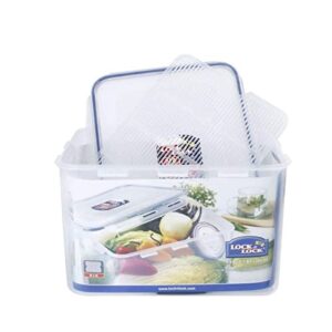 LOCK & LOCK Rectangular Food Container, Tall, 37-1/2-Cup, 304-Fluid Ounces