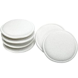 viking cotton terry cloth applicator pads, car wax applicator, 5 inch diameter, cream, 6 pack