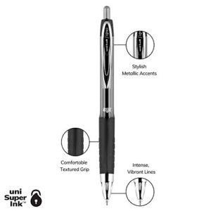 uniball Gel Pens, 207 Signo Gel with 0.7mm Medium Point, 12 Count, Black Pens are Fraud Proof