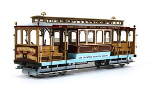 occre san francisco no.60 cable car (street car) wooden model kit