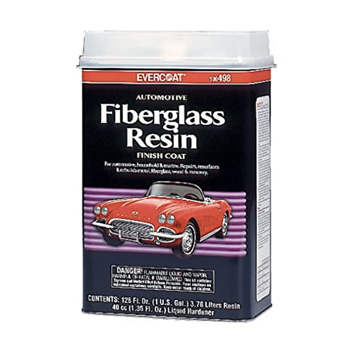 Evercoat Fiberglass Auto Resin - Waterproof & Impact-Resistant Formula - 128 Fl Oz