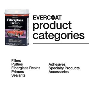 Evercoat Fiberglass Auto Resin - Waterproof & Impact-Resistant Formula - 128 Fl Oz