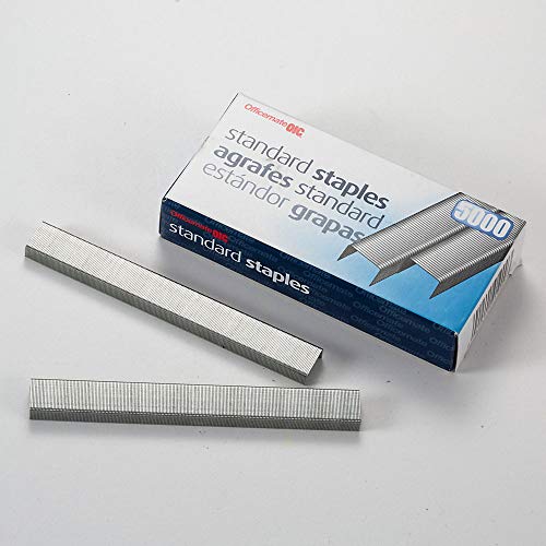 Officemate Standard Staples, 210 per Strip, 20 Sheets Capacity, 5,000 per Box (91900)