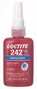 loctite threadlocker 242, 50ml bottle, blue