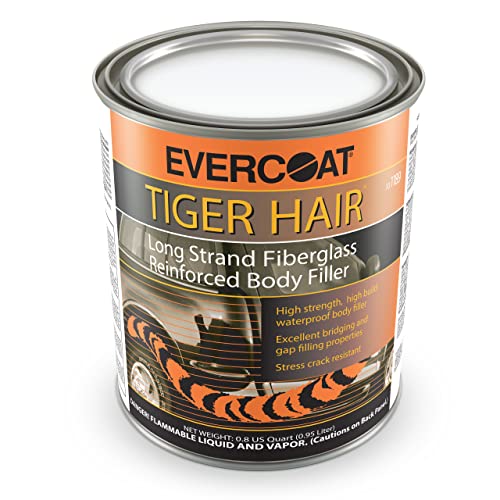 Evercoat Tiger Hair Long Strand Fiberglass Reinforced Filler - Waterproof Filler - 32 Fl Oz