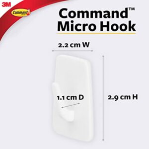 Command 17066 Micro, White, 3-Hooks (17066ES)