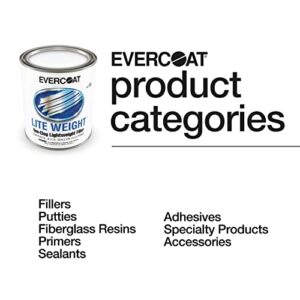 Evercoat Lite Weight Body Filler - Clog-Free Body Filler for Aluminum, Fiberglass & More - 128 Fl Oz