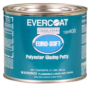 evercoat fibreglass 408 euro-soft glazing putty – 20 oz. can