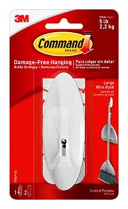 command 17069 wire, large, white, 1-hook (17069es)