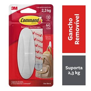 Command 17083 Designer Large Plastic Hook, 1 Hook 2 Strips