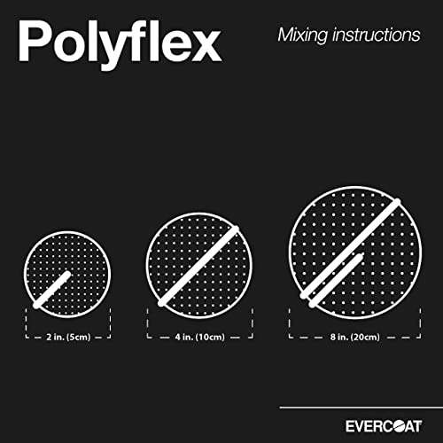 Evercoat Poly-Flex Flexible Polyester Glazing Putty for Spot Filling and Skim Coating - 30 Fl Oz