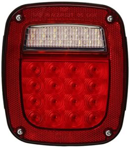 grote g5082-5 hi count led stop tail turn light (rh without sidemarker), red