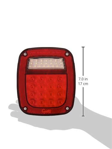 Grote G5082-5 Hi Count LED Stop Tail Turn Light (RH without Sidemarker), Red