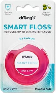 dr. tung’s smart floss, 30 yds, natural cardamom flavor 1 ea colors may vary (pack of 30)