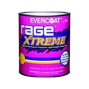 evercoat rage xtreme – high performance premium lightweight pinhole-free body filler – 128 fl oz
