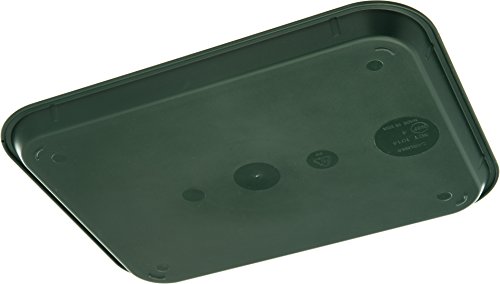 CFS CT101408 Cafe Standard Plastic Cafeteria/Fast Food Tray, NSF Certified, BPA Free, 14" Length x 10" Width, Forest Green (Pack of 24)