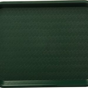 CFS CT101408 Cafe Standard Plastic Cafeteria/Fast Food Tray, NSF Certified, BPA Free, 14" Length x 10" Width, Forest Green (Pack of 24)