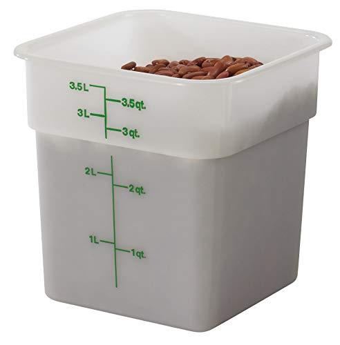 Cambro White Poly 4 Qt Cam-Square Container