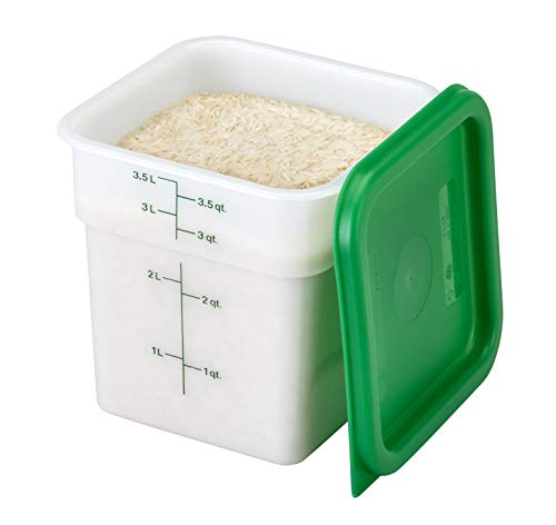 Cambro White Poly 4 Qt Cam-Square Container