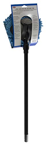 Carrand 93210 Long Chenille Microfiber Wash Mop with 48" Extension Pole , Black