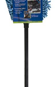 Carrand 93210 Long Chenille Microfiber Wash Mop with 48" Extension Pole , Black