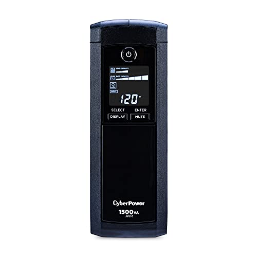 CyberPower CP1500AVRLCD Intelligent LCD UPS System, DISCONTINUED * SEE NEW UPDATED MODEL CP1500AVRLCD3 *