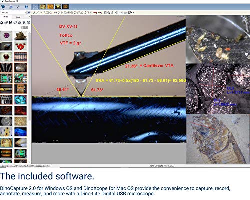 Dino-Lite USB Digital Microscope AM3113 - 0.3MP, 10x - 50x, 230x Optical Magnification, Measurement