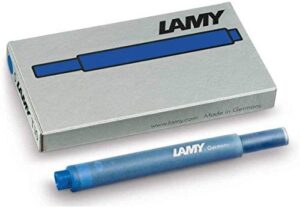lamy t10 ink cartridges blue (1 packet with 5 cartridges)