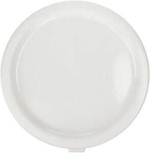 cambro rfsc12148 white poly lid for 12 / 18 / 22 qt round containers(pack of 6)