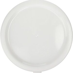 Cambro RFSC12148 White Poly Lid for 12 / 18 / 22 Qt Round Containers(Pack of 6)