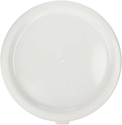 Cambro RFSC12148 White Poly Lid for 12 / 18 / 22 Qt Round Containers(Pack of 6)